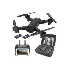 AMERICAN GENERICS - Drone Dm107s Plegable Doble Cámara Wifi Full Hd 2 Baterías