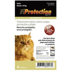 BOEHRINGER INGELHEIM - Fiprotection Control Pulgas Garrapatas Gatos Hasta 10Kg 067Ml