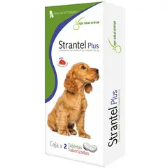 BOEHRINGER INGELHEIM - Strantel Plus Antiparasitario Perros Hasta 35Kg Tableta Saborizada
