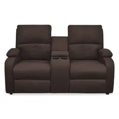 ELITE LIVING - SOFA RECLINABLE NEW RET 2 PUESTOS CHOCOLATE MICROF
