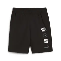 PUMA - Short Deportivo Power Woven Marca Original Negro Hombre