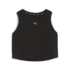 PUMA - Top Bra Marca Original Cloudspun Sleeveless Negro Mujer