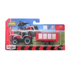 MAISTO - Tractor A Escala Massey Ferguson 8s 265 Rojo Original
