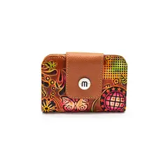 MACOLY - Billetera mini 048 cuero tala miel