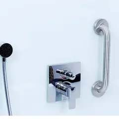 PAMO - Barra de Seguridad en Acero Satinado - 50cm Fácil Instalación