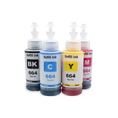 QUALITY - 4 Tintas Genéricas Compatible Impresora EPSON 664