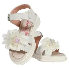 WOONKIE - Sandalia blanca champaña