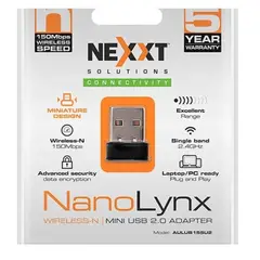 NEXXT SOLUTIONS - Adaptador Wi-fi Nexxt Wireless 150mbps Usb Nano