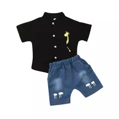 LUSOLSI - Niños ropa conjuntos de vestir bebes elegantes camisa y pantalón