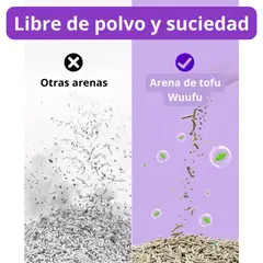 WUUFU - Arena de tofu para gato Tofucat ecologica Bambu