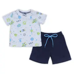 BUBBLE GUMMERS - Conjunto Para Niño Bubblegummers Blanco-Azul Jake