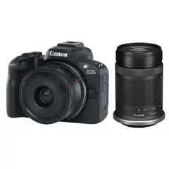 CANON - Cámara EOS R50 24,2 MPX Kit 18 - 45 mm y 55 - 210 mm - Negro