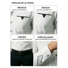 THE CLOTHING COMPANY - Camisa Hombre Diseño Bolsillo