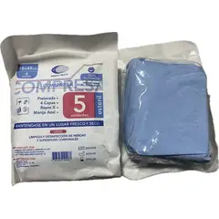 NACIONAL - COMPRESA ESTERIL 45CM X 45 CM X 5 UNIDADES
