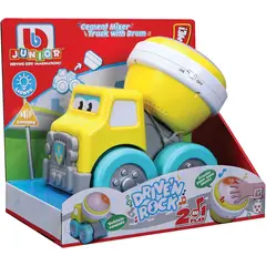 JUGANDO Y EDUCANDO - Camión De Cemento Música Y Sonidos 2 En 1 Tambor Para Bebé