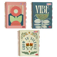 SCRIBE - Cuaderno 7 Materias Argollado Cuadros Pasta Dura.