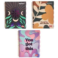 SCRIBE - Cuaderno 5 Materias Argollado Cuadros Pasta Dura
