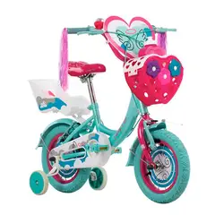 GW - Bicicleta para niñas rin 12 Angel Verde menta
