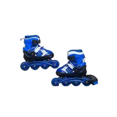 GENERICO - Kit patines semiprofesionales iniciación Azul Talla XS