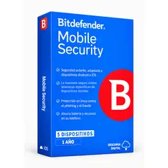 BITDEFENDER - Antivirus Mobile Security 5 Dispositivos 1 Año