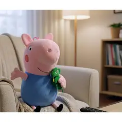GENERICO - Juguete lindo Peluche Importado personaje George serie Peppa Pig con Sonido 28 cm
