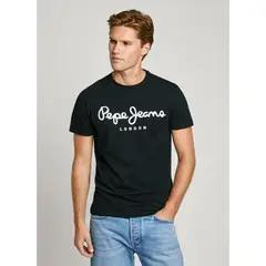 PEPE JEANS - Camiseta Original Stretch Para Hombre Color Negro