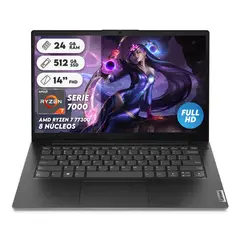 LENOVO - Portátil v14 R7 7730u Ram 24gb Ssd 512gb Fhd Computador Portátil