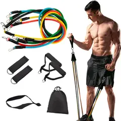 GENERICO - Set De Bandas Elásticas Teratubos X5 - Ideal Para Trx