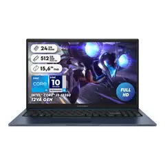 ASUS - Portátil Intel I5 1235u Ram 24gb Ssd 512gb Fhd Computador portátil