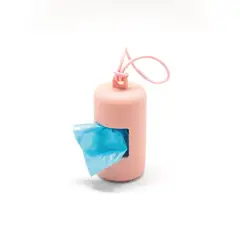 GENERICO - Dispensador de bolsas para mascotas Rosado