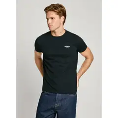 PEPE JEANS - Camiseta Original Basic 3N Para Hombre Color Negro