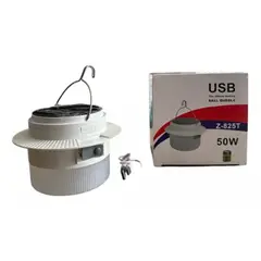 GENERICO - Bombillo Recargable De 50w Con Panel Solar