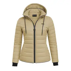 MODA EN CIRCUITO - Chaqueta Impermeable Corta para Mujer