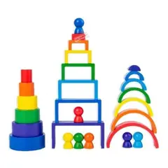 GENERICO - Bloques De Construcción Con Varios Colores Para Niños
