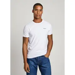 PEPE JEANS - Camiseta Original Basic 3N Para Hombre Color Blanco