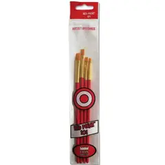 GARABATOS - Set Pincel Plano X 4 Red Point 101 Lion Brush