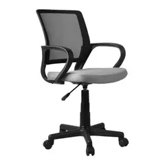 GENERICO - Silla Escritorio U Oficina Con Brazos Grisnegro