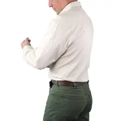 LEC LEE - Camisa Unicolor Beige