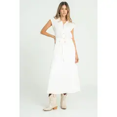 RAGGED - Vestido misha Marfil