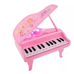 GENERICO - Piano de juguete Pink Princesses con luces led Rosa
