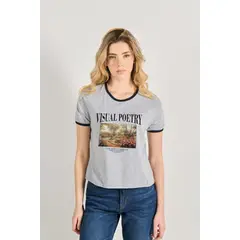 KOAJ - Camiseta de contrastes femenina Visual Poetry MUJER