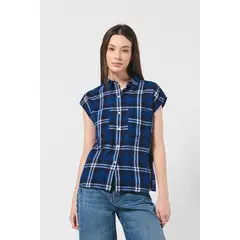 KOAJ - BLUSA CAMISERA HOMBRO RODADO Mujer