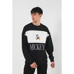 KOAJ - Buzo cuello redondo con estampado de Mickey Hombre