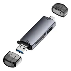GENERICO - Lector De Memorias Sd Micro Sd Y Otg Tipo C 3 En 1 Multifunc