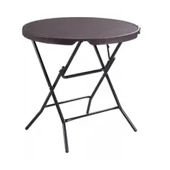 GENERICO - Mesa Plegable Para Jardin Redonda Cafe F08