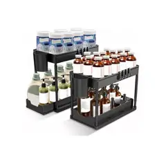INNOVA - Organizador Multifuncional Para Hogar 2 Niveles Baño Cocina Innovo