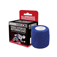 K6 - Cinta Deportivo Vendaje Autoadhesivo 5cm X 45m - Azul