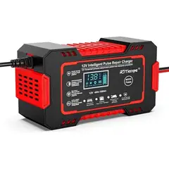 GENERICO - Cargador Bateria Portatil Carro Moto Pantalla Lcd Iniciador