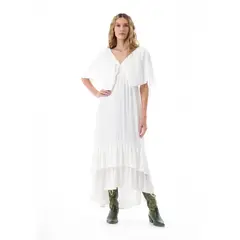 BELIFE - Vestido largo escote V