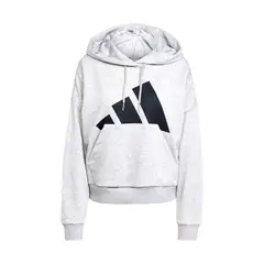 ADIDAS - Buzo con capucha Gris Mujer Essentials Logo Grande.